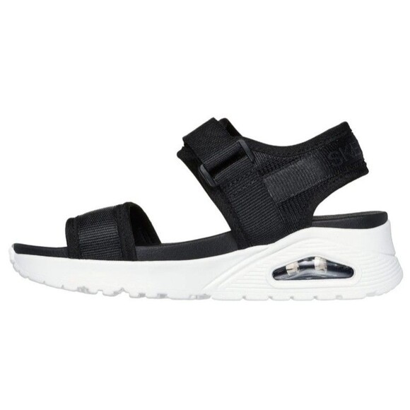 Sketchers Uno New Sesh Adjustable Strap Sandals Women's 11 Black & White (U05) - Picture 1 of 8